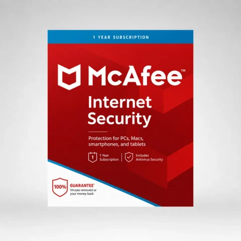 McAfee Internet Security 3-Year | 1-Device (Windows/Mac OS/Android/iOS)