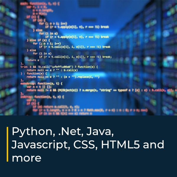 Python, .Net, Java, Javascript, CSS, HTML5 and more Development/Programming Bundle