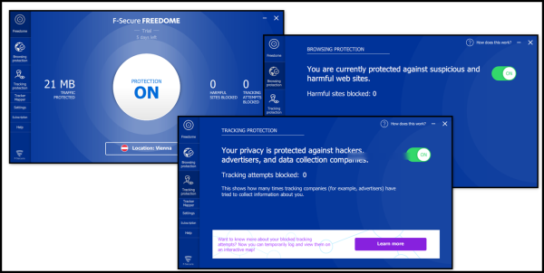 F-Secure FREEDOME VPN 1 Year 3 Device