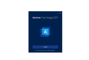 Acronis True Image 2017 Installation Steps