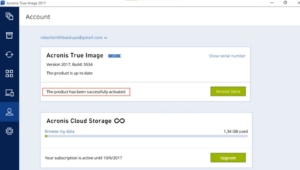 Acronis True Image 2017 Installation Steps