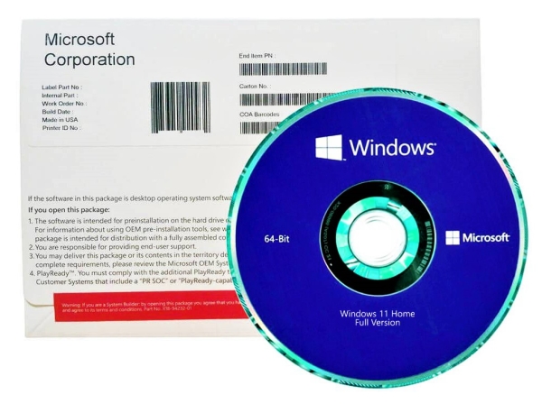 Microsoft Windows 11 Home DVD 64 Bit (OEM Software)