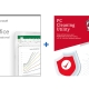 Microsoft Office Professional Plus 2019 software box alongside PC Cleaning Utility software, featuring productivity and system optimization tools.