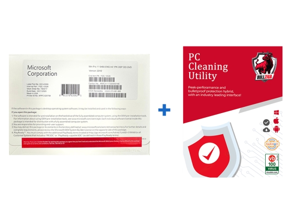 PC Cleaning Utility software from Microsoft Corporation, featuring a detailed product description and performance enhancement tools.