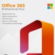Office 365 Professional Plus key card featuring advanced security, lifetime subscription, and 1 TB OneDrive cloud storage.