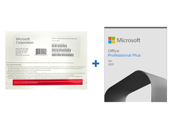 Microsoft Office Professional Plus 2021 software package with product key and installation instructions.