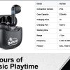 Black - Exquisite Mini HE-080™ WITC 67 Earbuds – True Wireless Hi-Fi Real Stereo Sound with ANC view 6