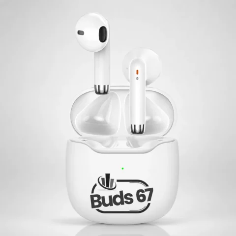 White - Exquisite Mini HE-080™ WITC 67– Premium True Wireless ANC Earbuds with Hi-Fi Real Stereo Sound
