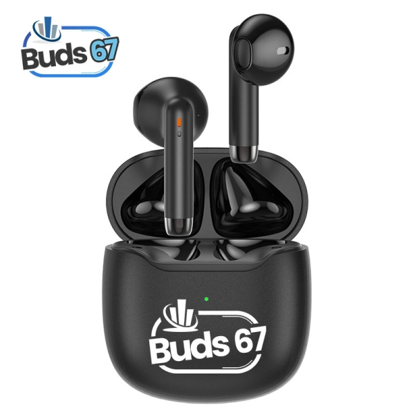 Black - Exquisite Mini HE-080™ WITC 67 Earbuds – True Wireless Hi-Fi Real Stereo Sound with ANC