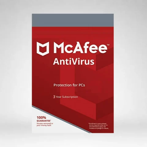 McAfee AntiVirus 3-Year | 1-Device (Windows/Mac OS/Android/IOS)