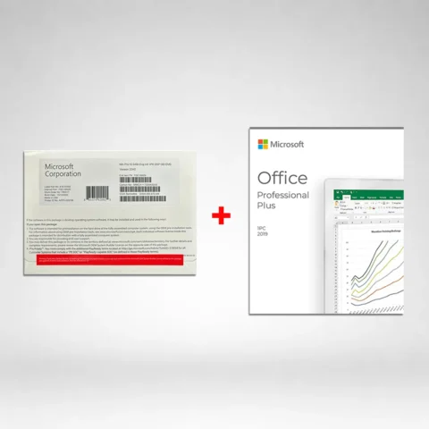 Microsoft Windows 11 PRO (DVD) and Office 2019 Pro Plus (DVD)
