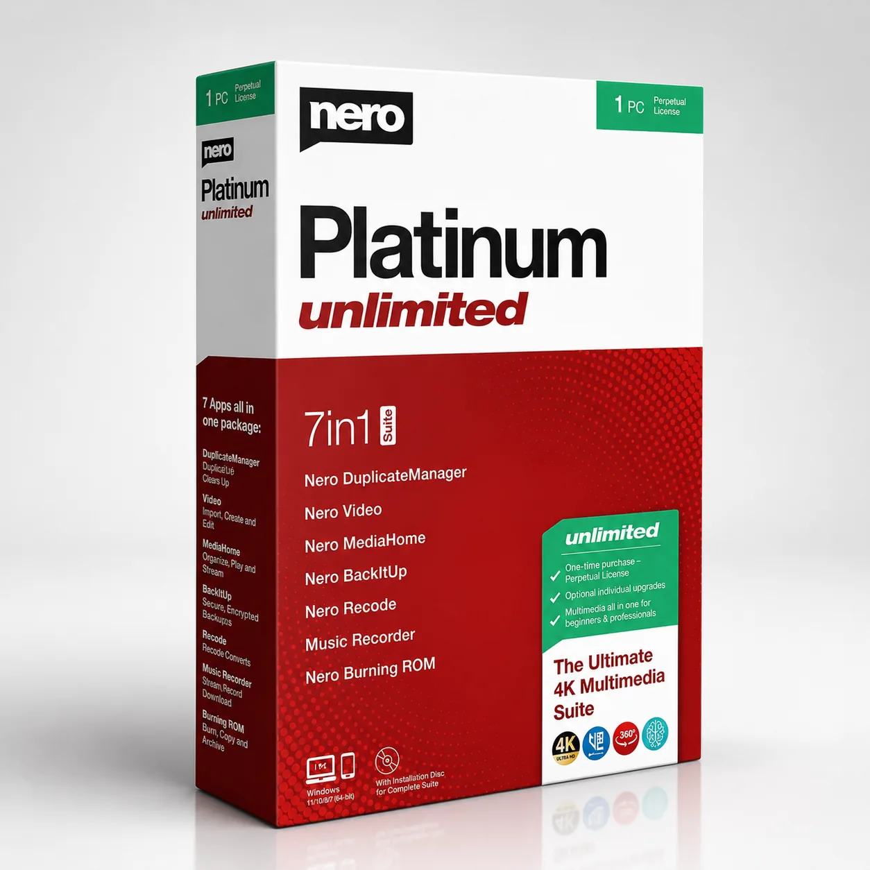 Nero Platinum Unlimited - Perpetual | 1-PC - Global (Windows)
