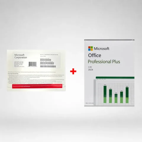 Windows 11 Pro DVD + Office 2024 Pro Plus USB